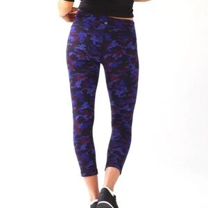 Lululemon Athletica Blue and Purple Leggings